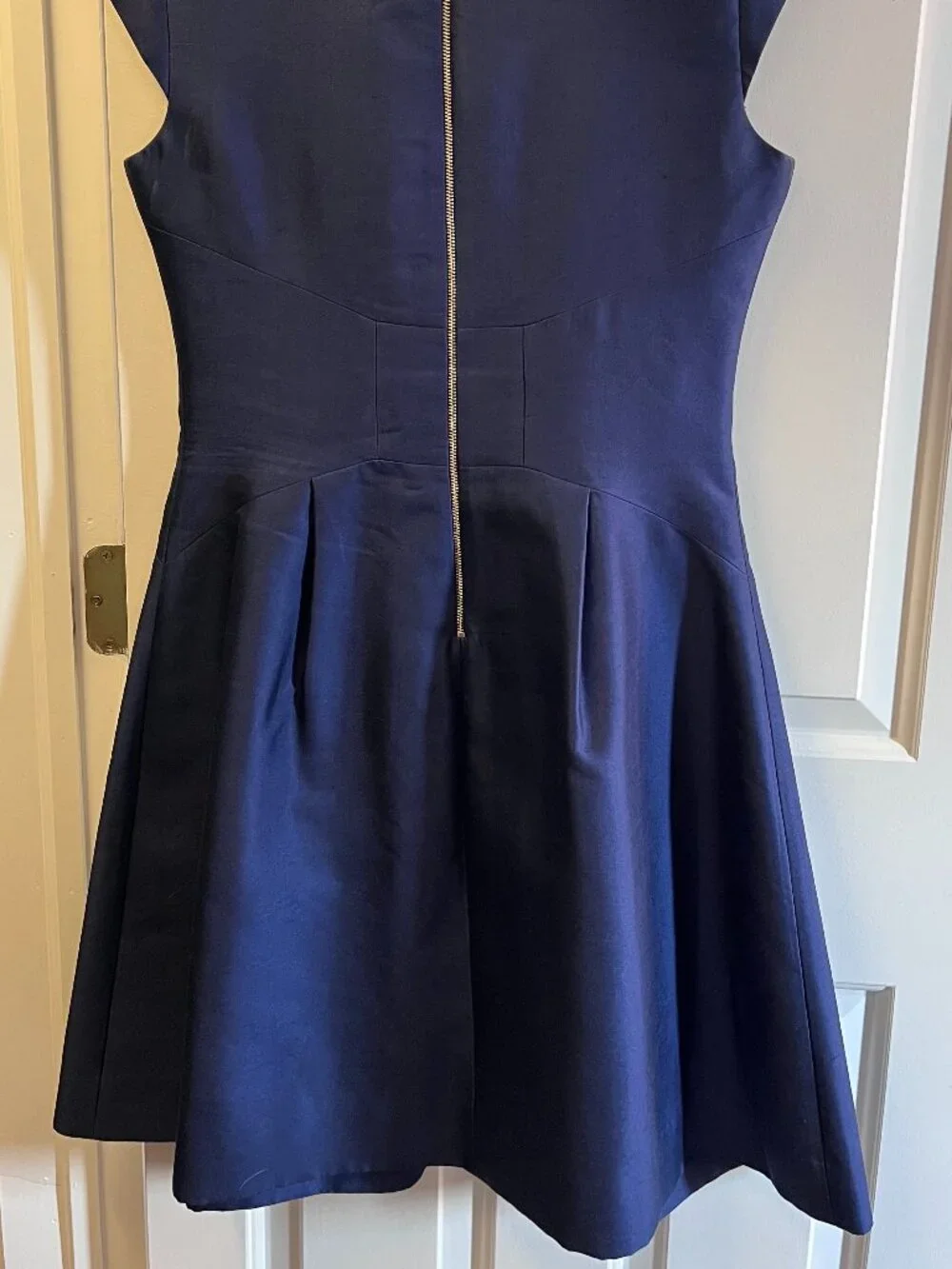 Kate Spade Shiny Navy Flared Dress: SO Chic and Girly